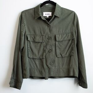 BB Dakota olive green button up shirt jacket-S